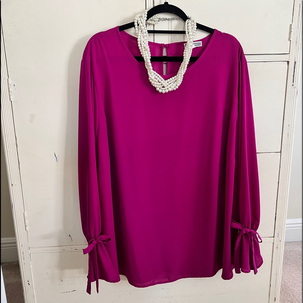 Gorgeous Deep Berry Pink Pleione 3X Top